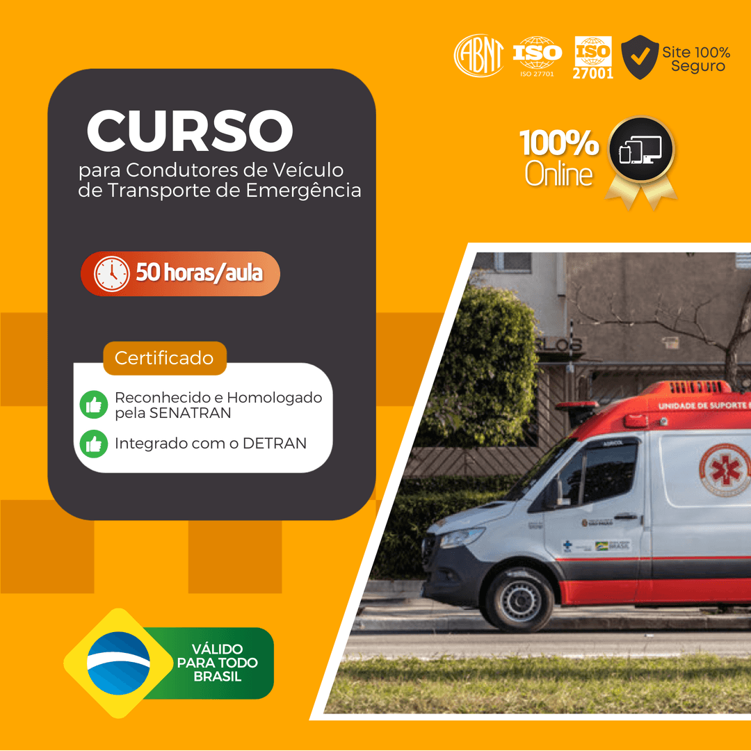 CURSO PARA CONDUTORES DE VEÍCULO DE TRANSPORTE DE EMERGÊNCIA